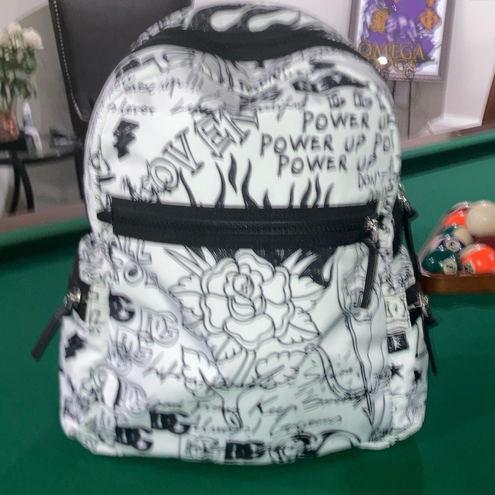 Dolce & Gabbana Black and White Graphic Backpack(NWT)
